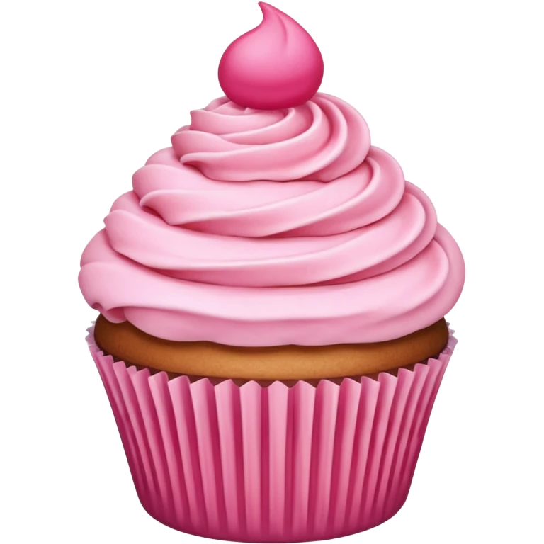 Cupcake with pink icing emoji