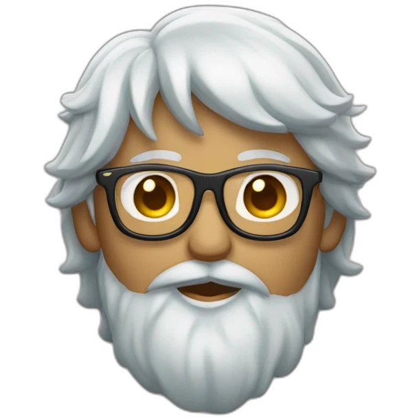 un tipo greñudo con lentes y una playera gay emoji