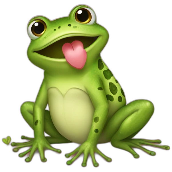 frog love emoji