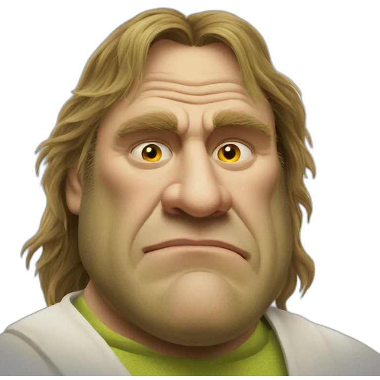 Depardieu ogre Shrek emoji