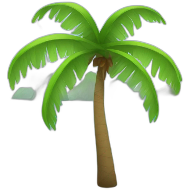 Beaches and coconut trees  emoji