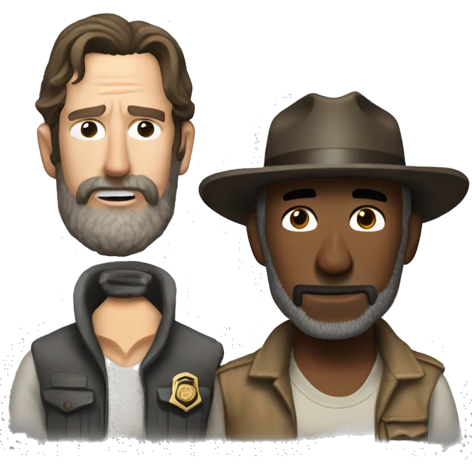 Morgan Jone and Rick Grimes emoji