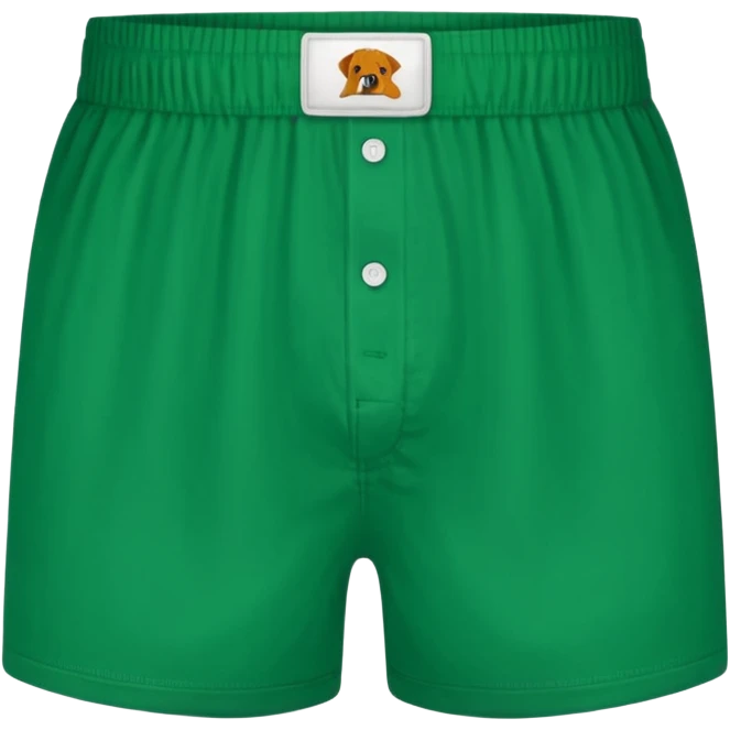 forrest green boxer shorts emoji