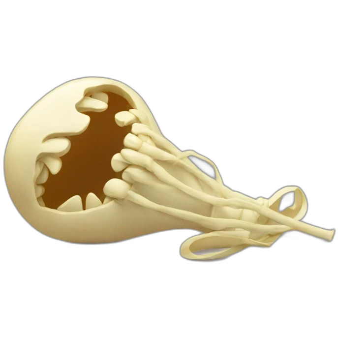 squelette sur une areignée emoji