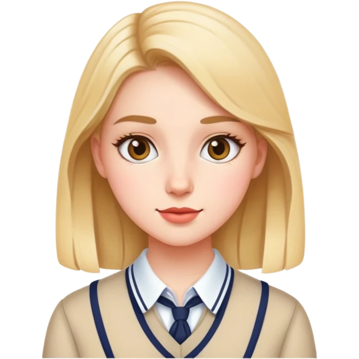 Preppy girl emoji