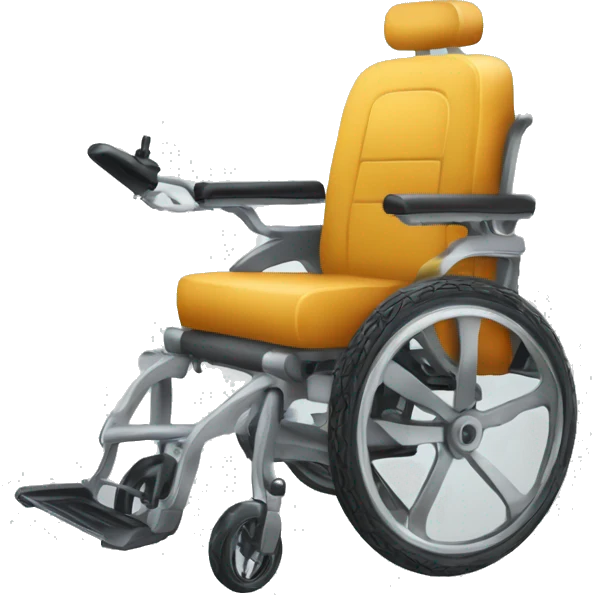 je veux un fauteuil roulant piloté par une trotinette emoji