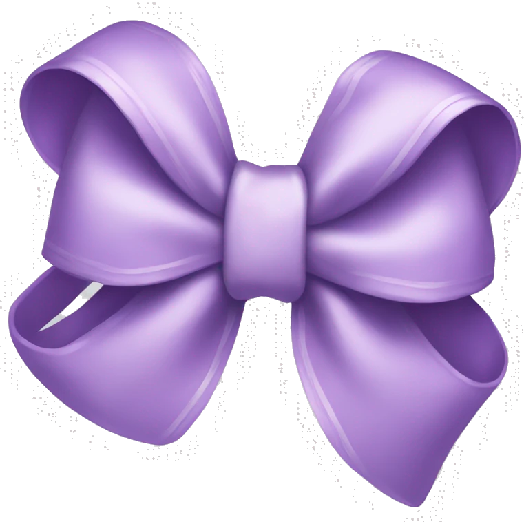 light purple bow emoji