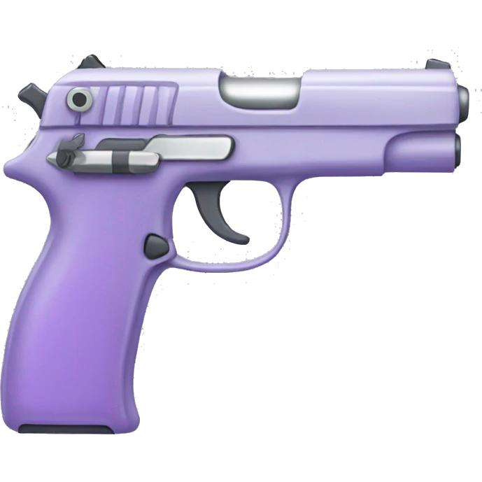 Pale purple gun emoji