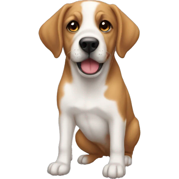 Perro besando a otro perro emoji