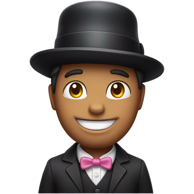 Male hello kitty with a hat emoji