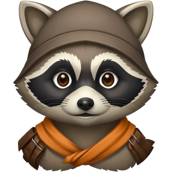 Raccoon bandit emoji