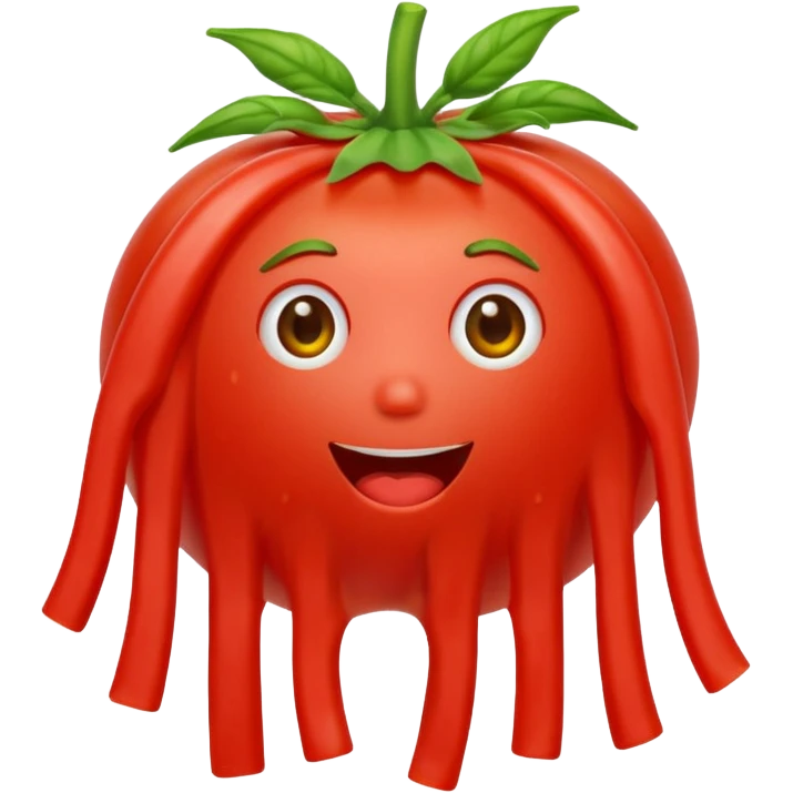noodle with tomatoe emoji