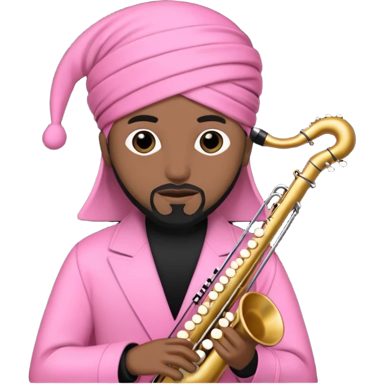 pink musician black qoman  emoji