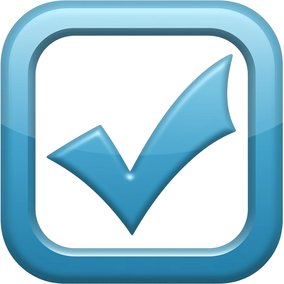 Faça um simbolo de verificado azul emoji