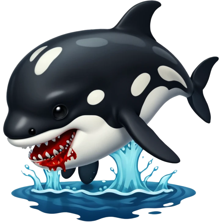 orca as a zombie emoji