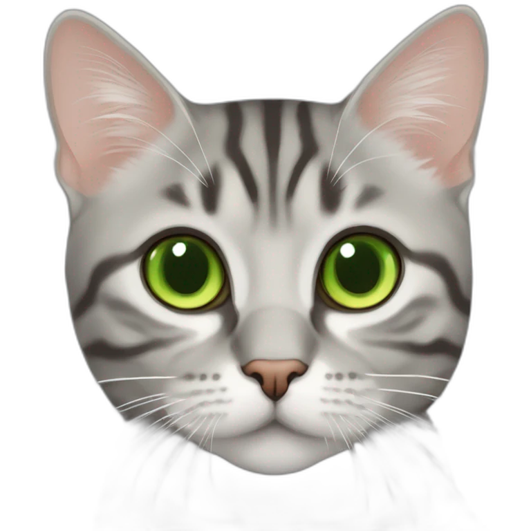 americanshorthair，Green eyes emoji
