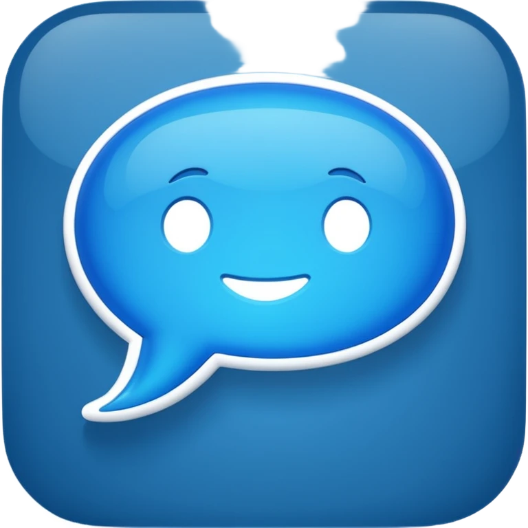 chat bubble iOS style emoji