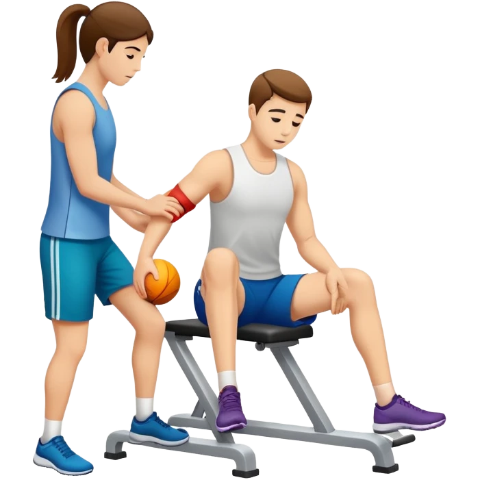 Physical therapy for tendon injury emoji