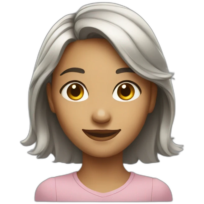 smiling gentle young woman emoji
