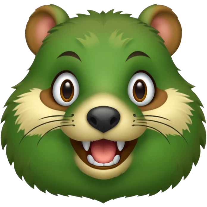 I want it to be a green gopher emoji