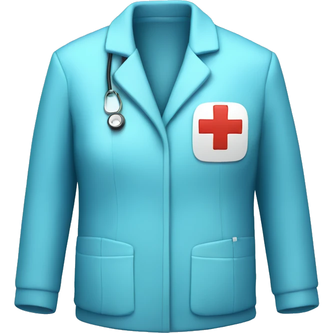 lightblue jacket for a nurse emoji