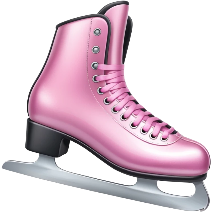 Ice skates – pink  emoji