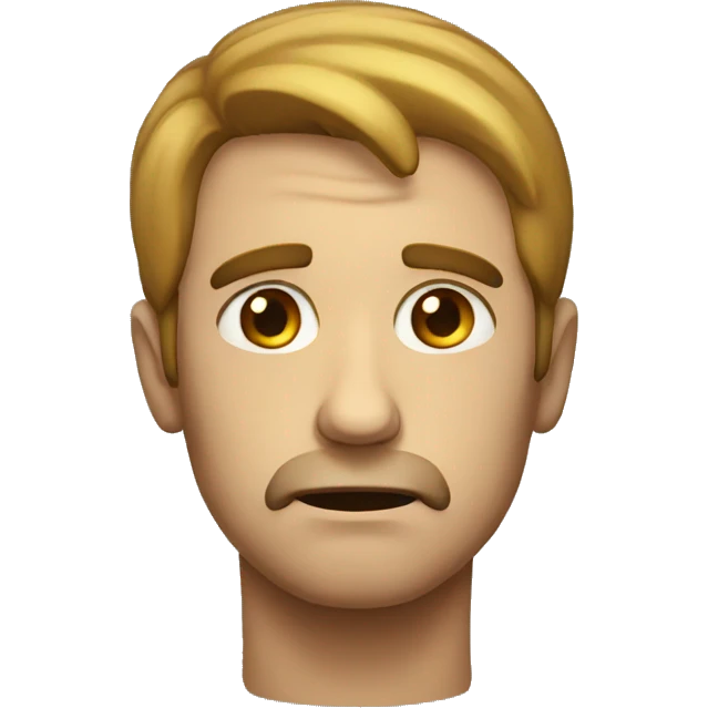 A sad man emoji
