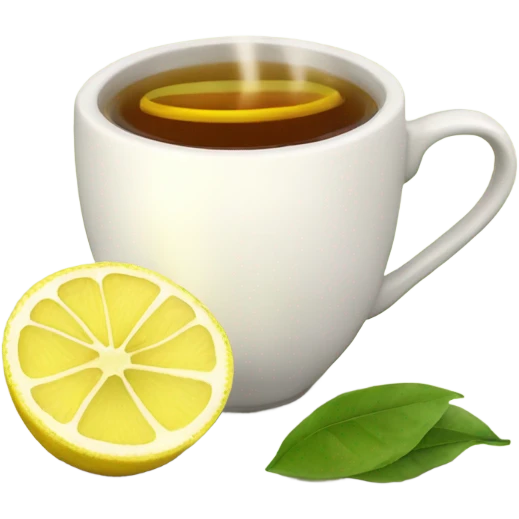 Cup of lemon tea emoji