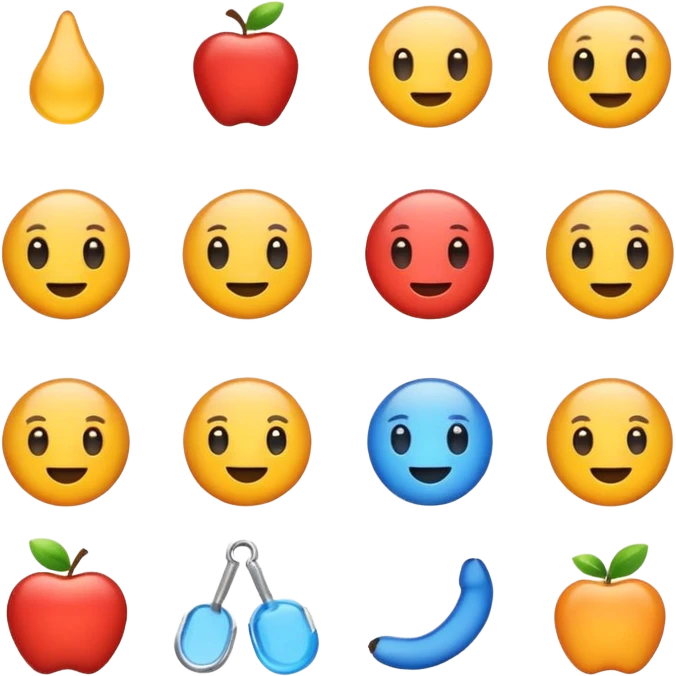 Generate a set of commonly used icons for the website. emoji