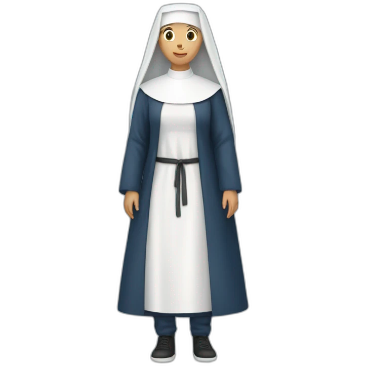 nun blue jeans emoji