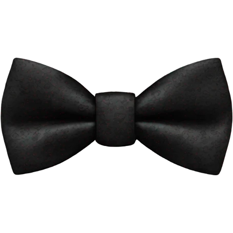 Black men’s bow tie emoji