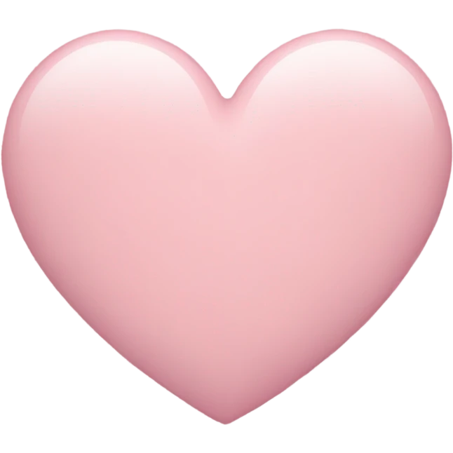 Pastel pink heart emoji