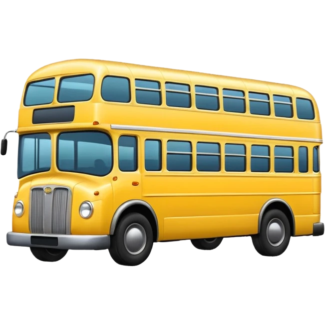 Bus image. View left Side. emoji