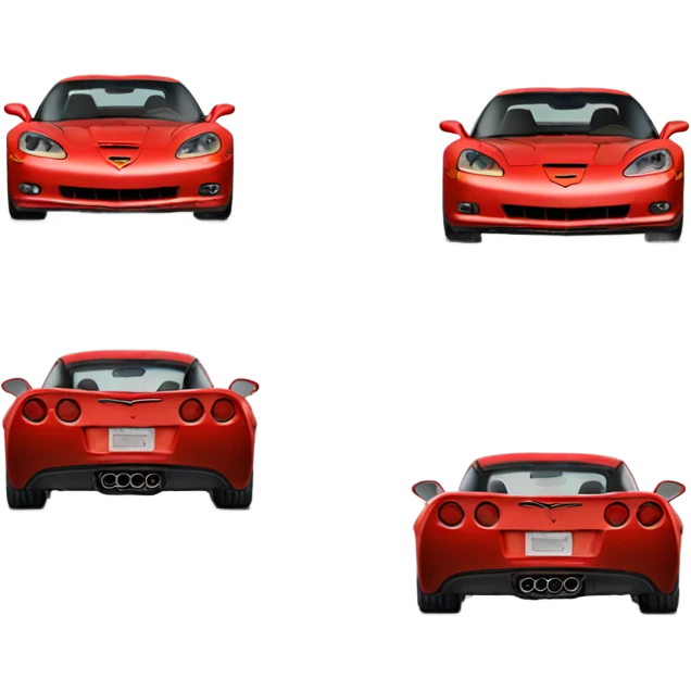 red c6 2006 corvette emoji