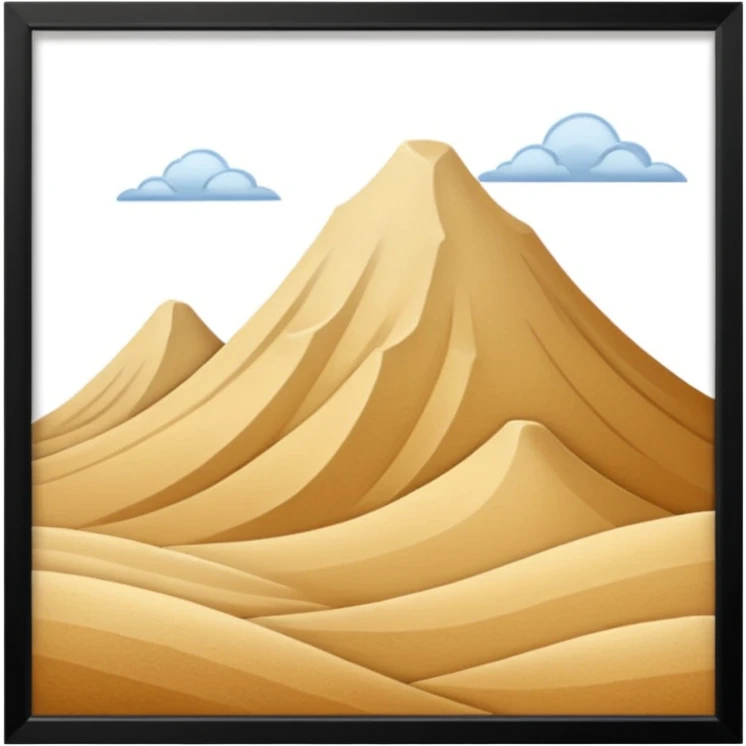 sand mountain emoji