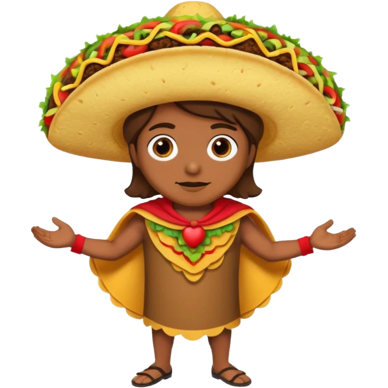 a hero who wear Taco costume  emoji