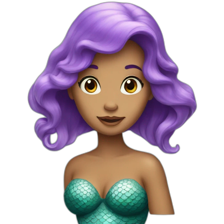 Little mermaid emoji