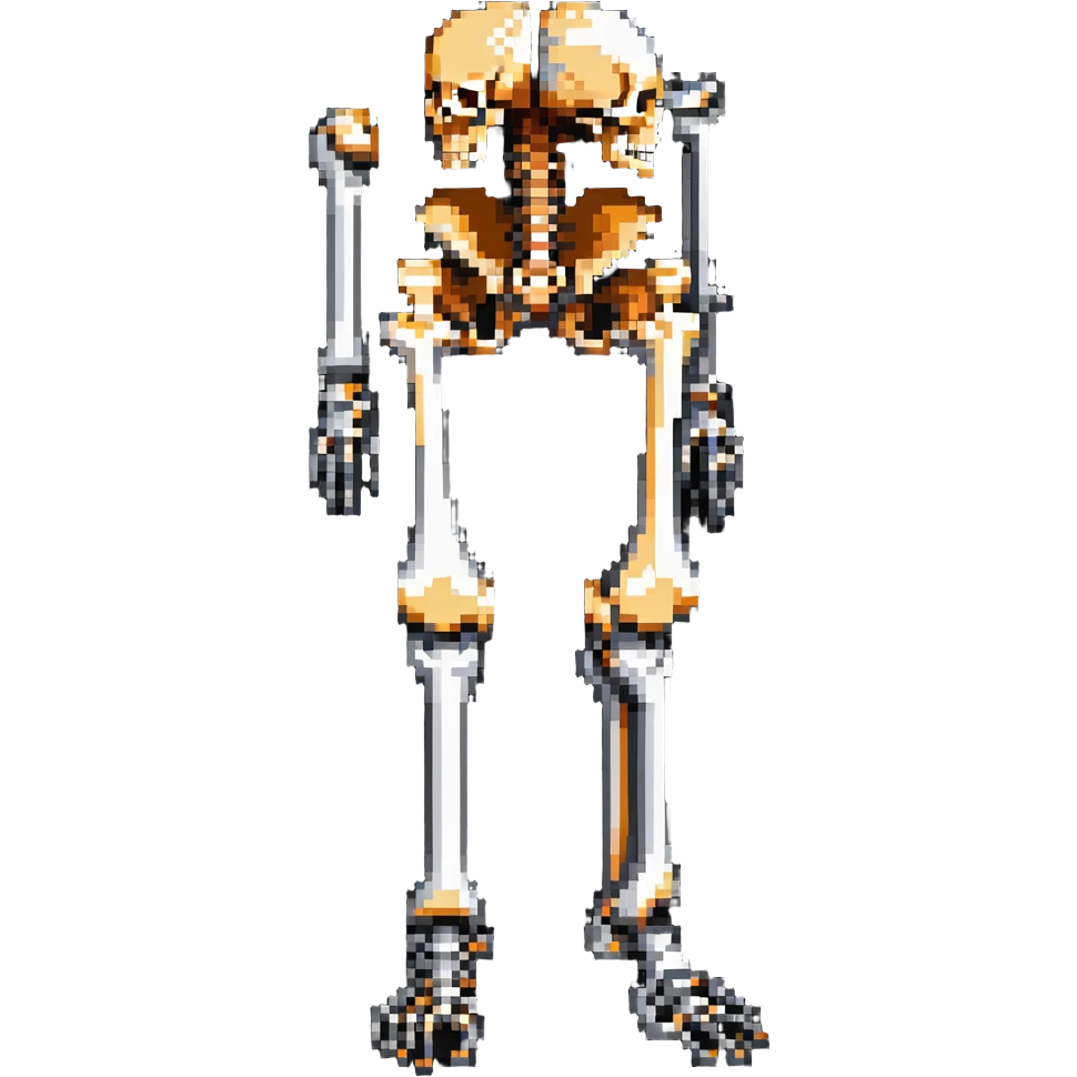 knee bones anatomy, skeletal joint emoji