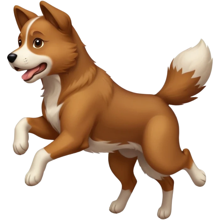 Perro saltando emoji