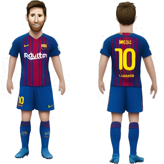 Messi manipulant un photocopieuse  emoji