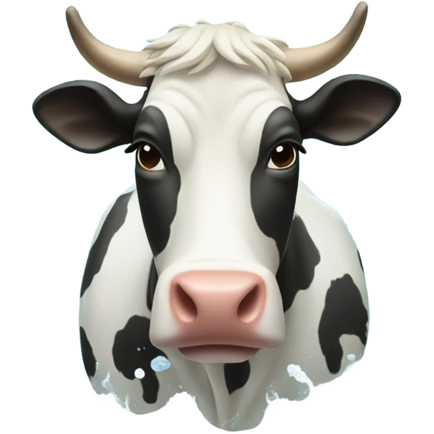 Cow in the water emoji