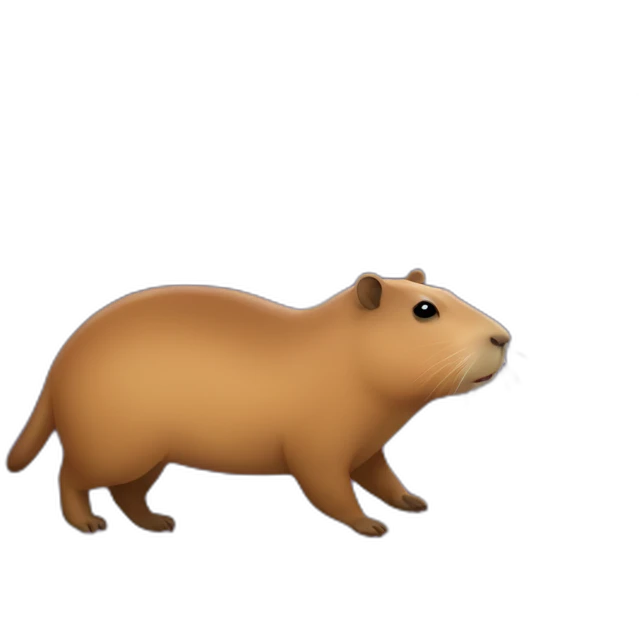 Capybara in space emoji