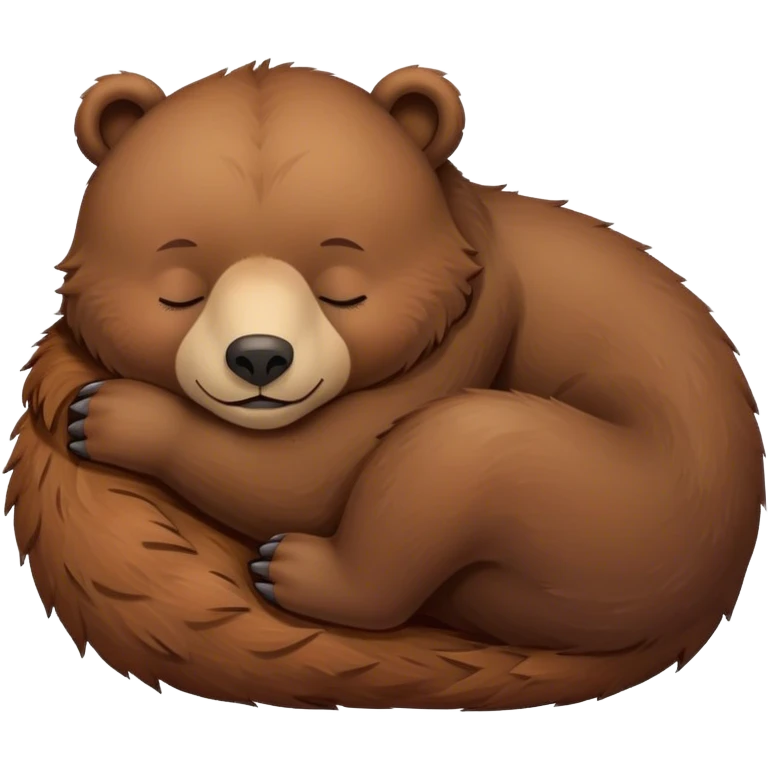 Cute sleeping bear  emoji