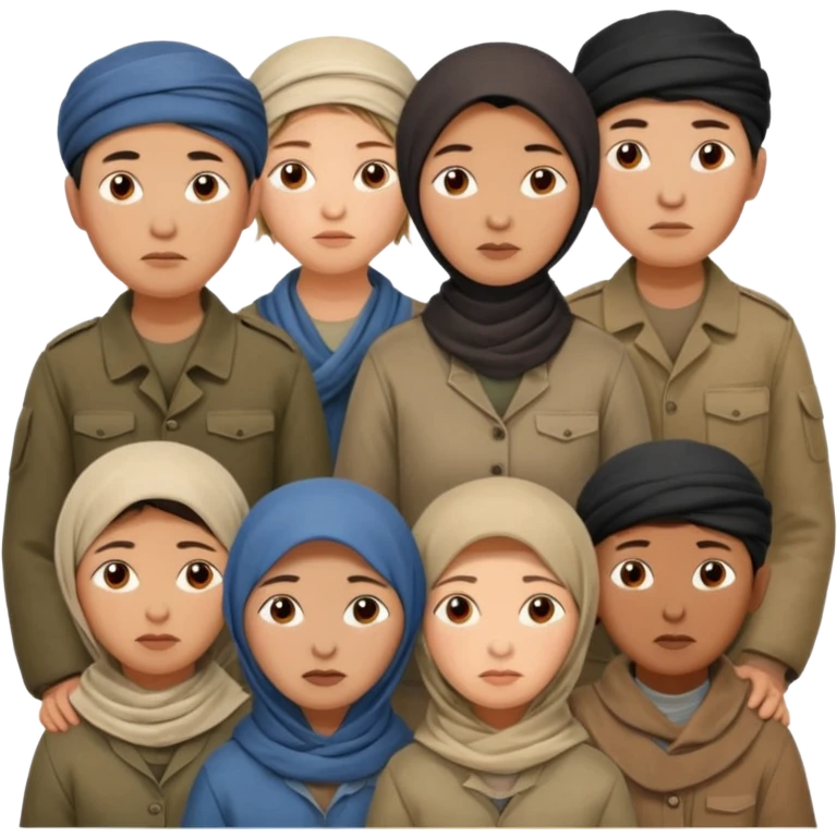 переселенцы из фронта в кыргызстан во время войныю добавь мужчин тоже emoji