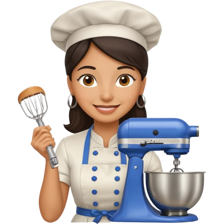 cocinera mujer con batidora emoji