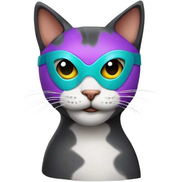 Cat wearing a mask  emoji