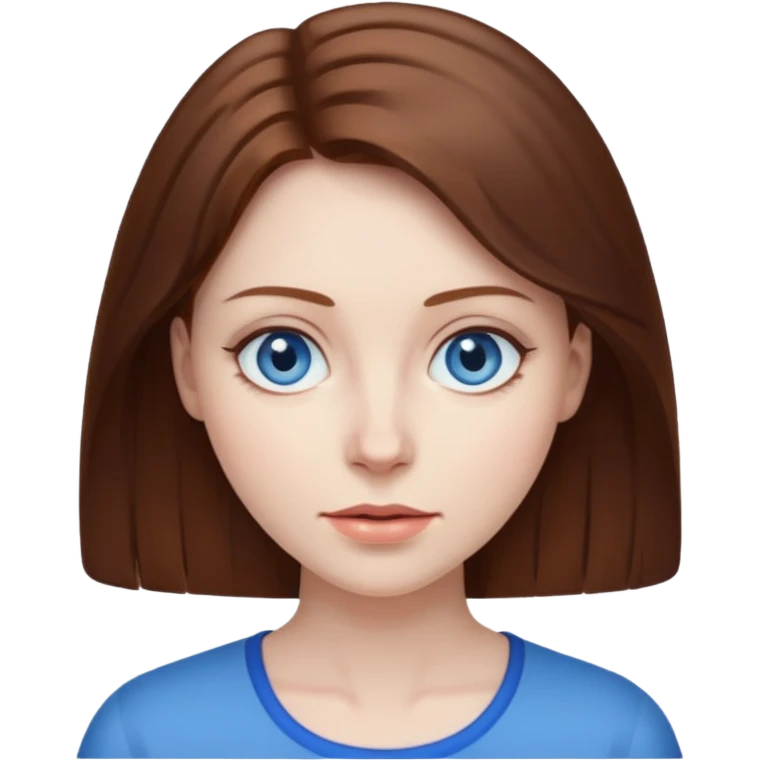 a faceless woman with brown hair emoji