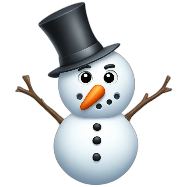 Angry-snowman emoji
