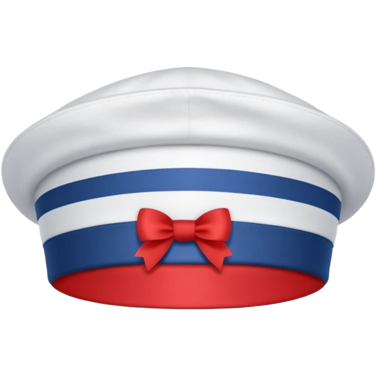 Sailor hat with red ribbon  emoji