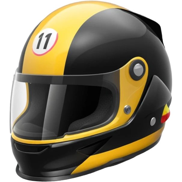 formule 1 helmet black emoji